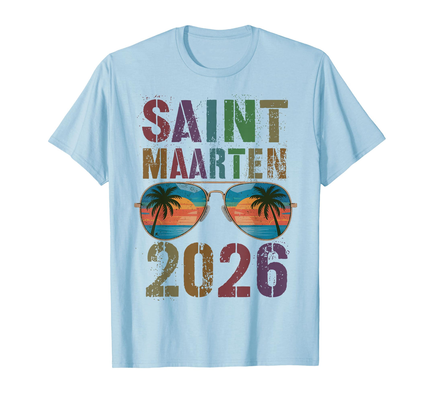 Retro Saint Maarten 2026 Vacay Travel Vacation Matching Trip T-Shirt