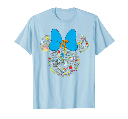 Disney Minnie Mouse Icon First 100 Days of School 100th Day T-Shirt