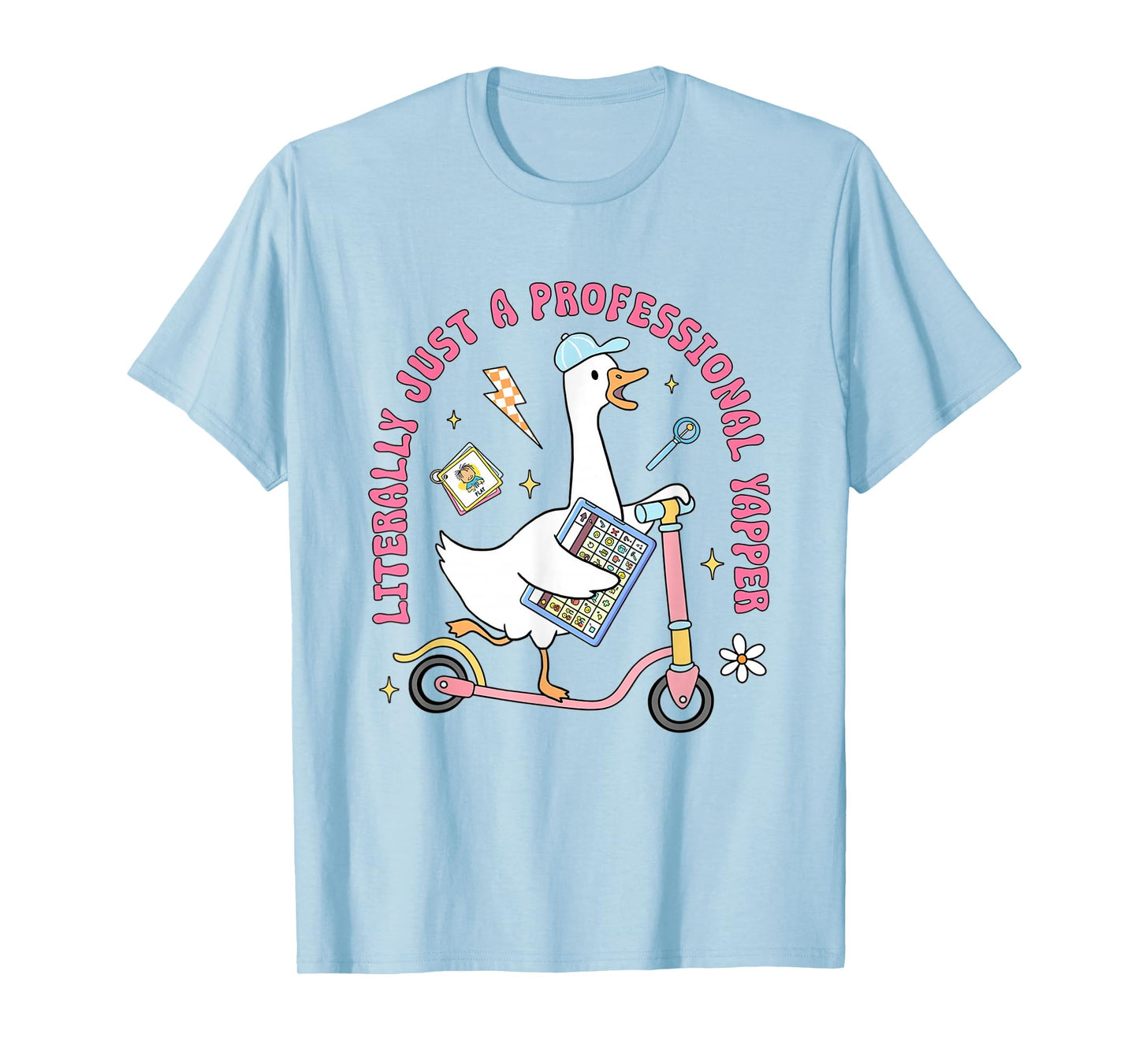 Women Professional Yapper Therapist Goose Speech Therapy SLP T-Shirt