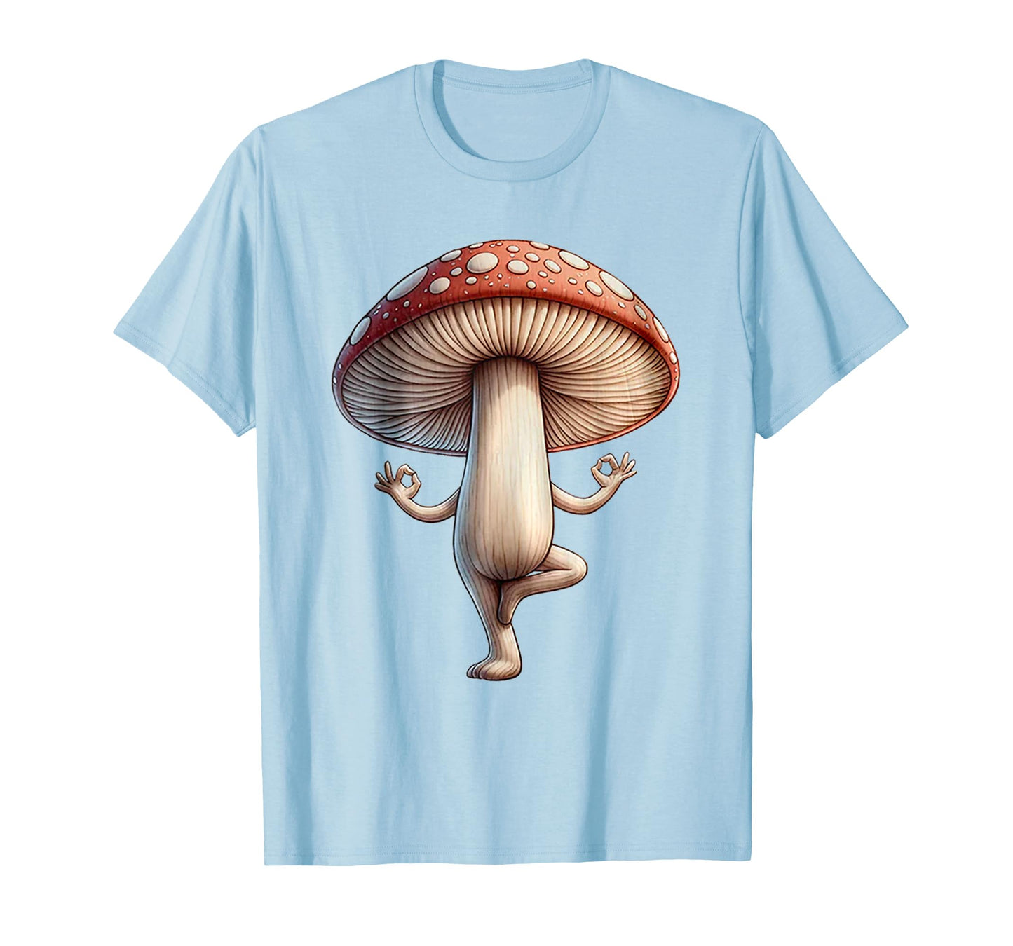 Funny Yoga Mushroom T-Shirt