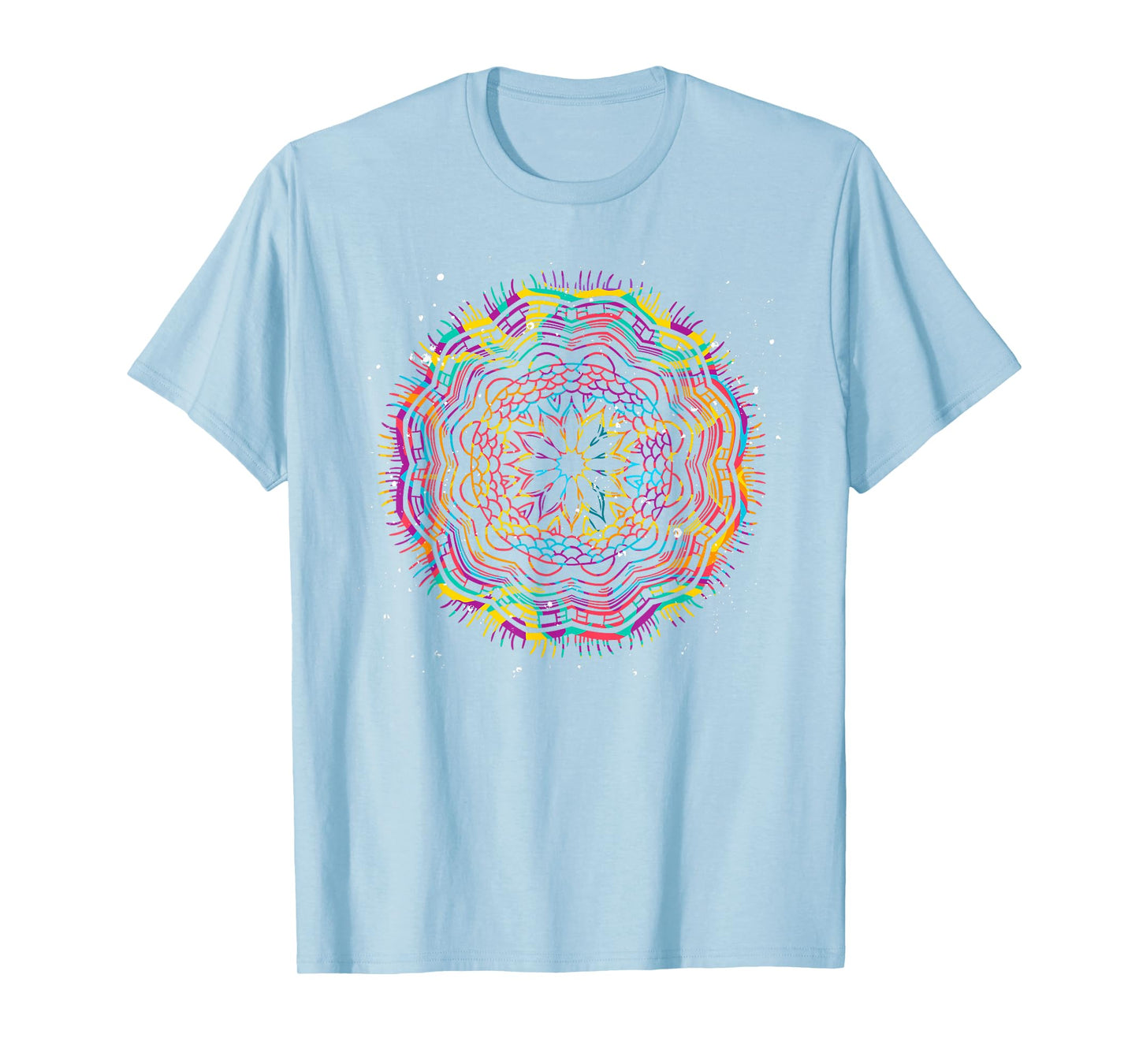 Bohemian Fractal Geometry Yogi Spiritual Mandala T-Shirt