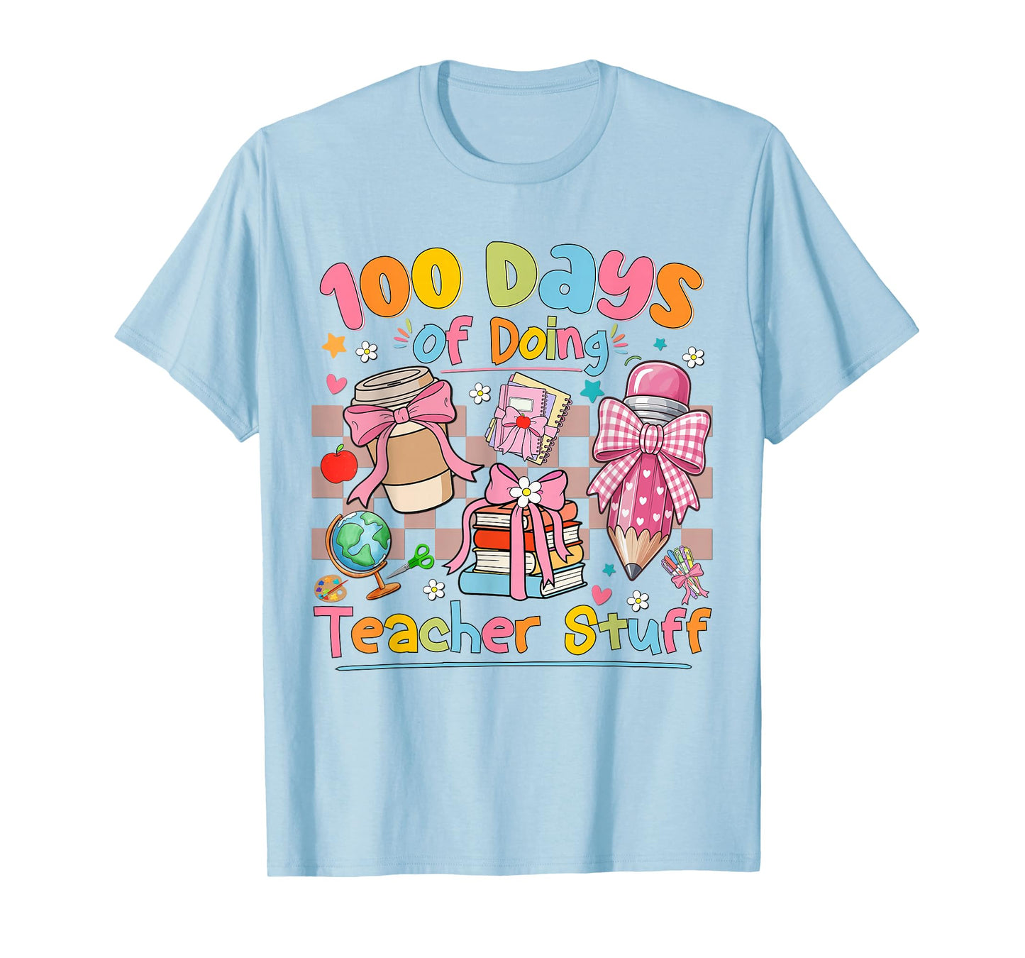 100th Day of School Teacher 100 Days Coffee Books T-Shirt