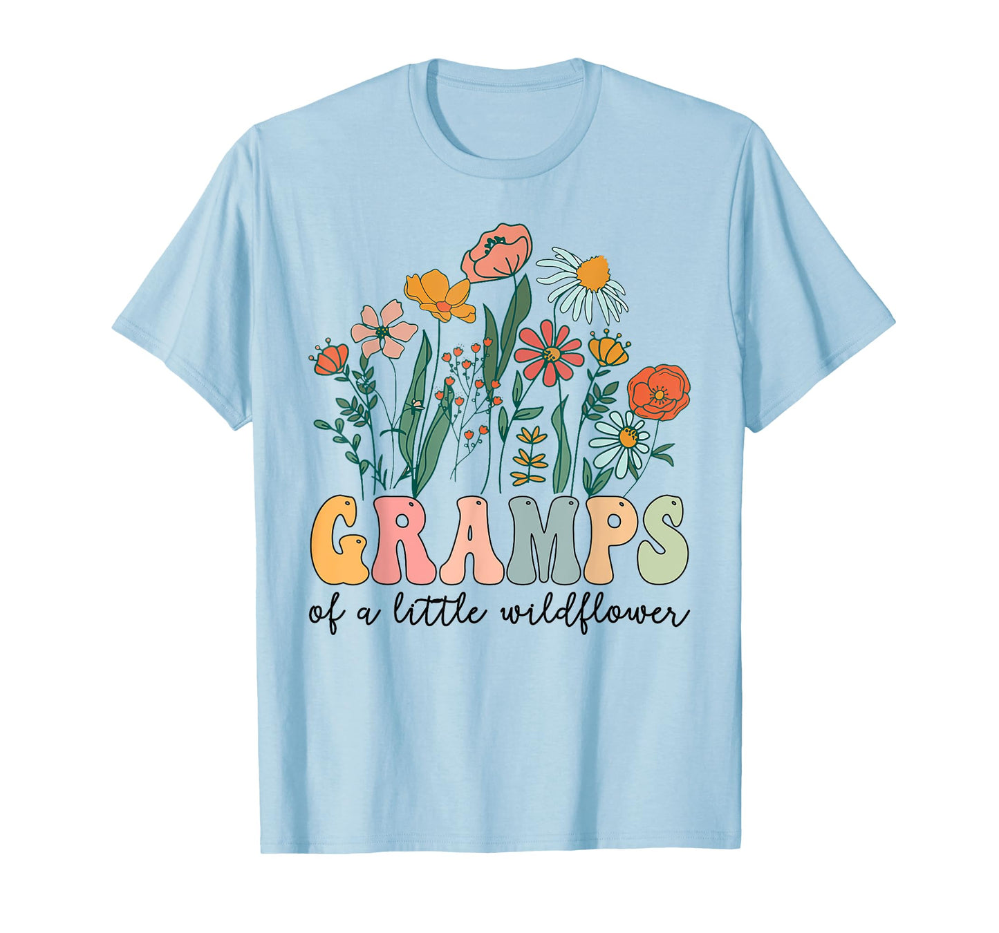 Gramps Of The Little Wildflower Birthday Party Baby Shower T-Shirt
