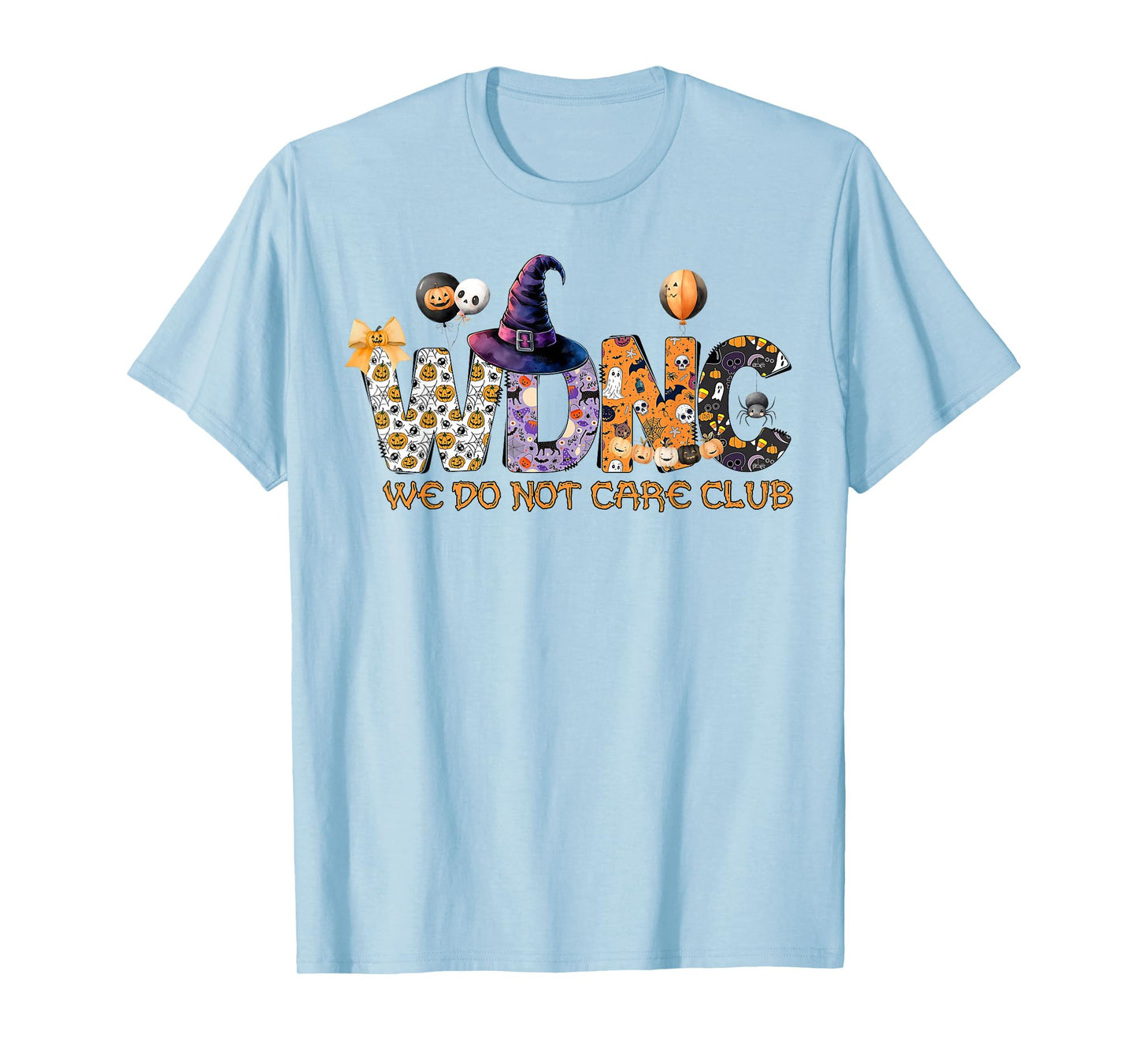 Retro Halloween WDNC We Do Not Care Club - WDNC T-Shirt