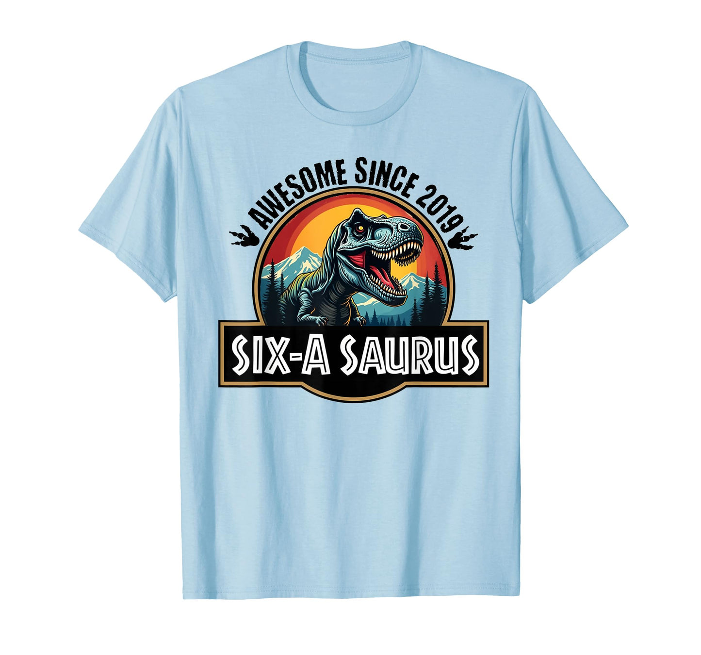 Six-a-Saurus 6th Birthday Dinosaur T-Rex for Boys And Girls T-Shirt
