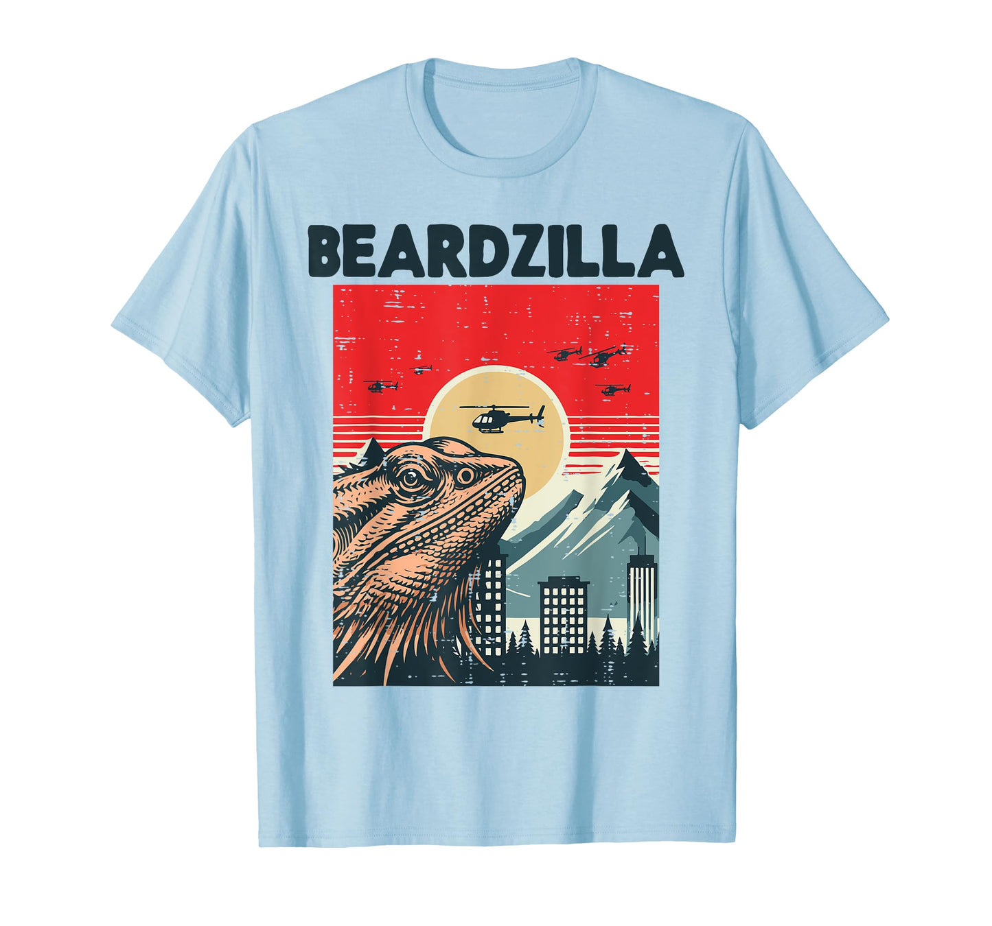 Bearded Dragon Monster Beardzilla Beardie Men Women Kids T-Shirt