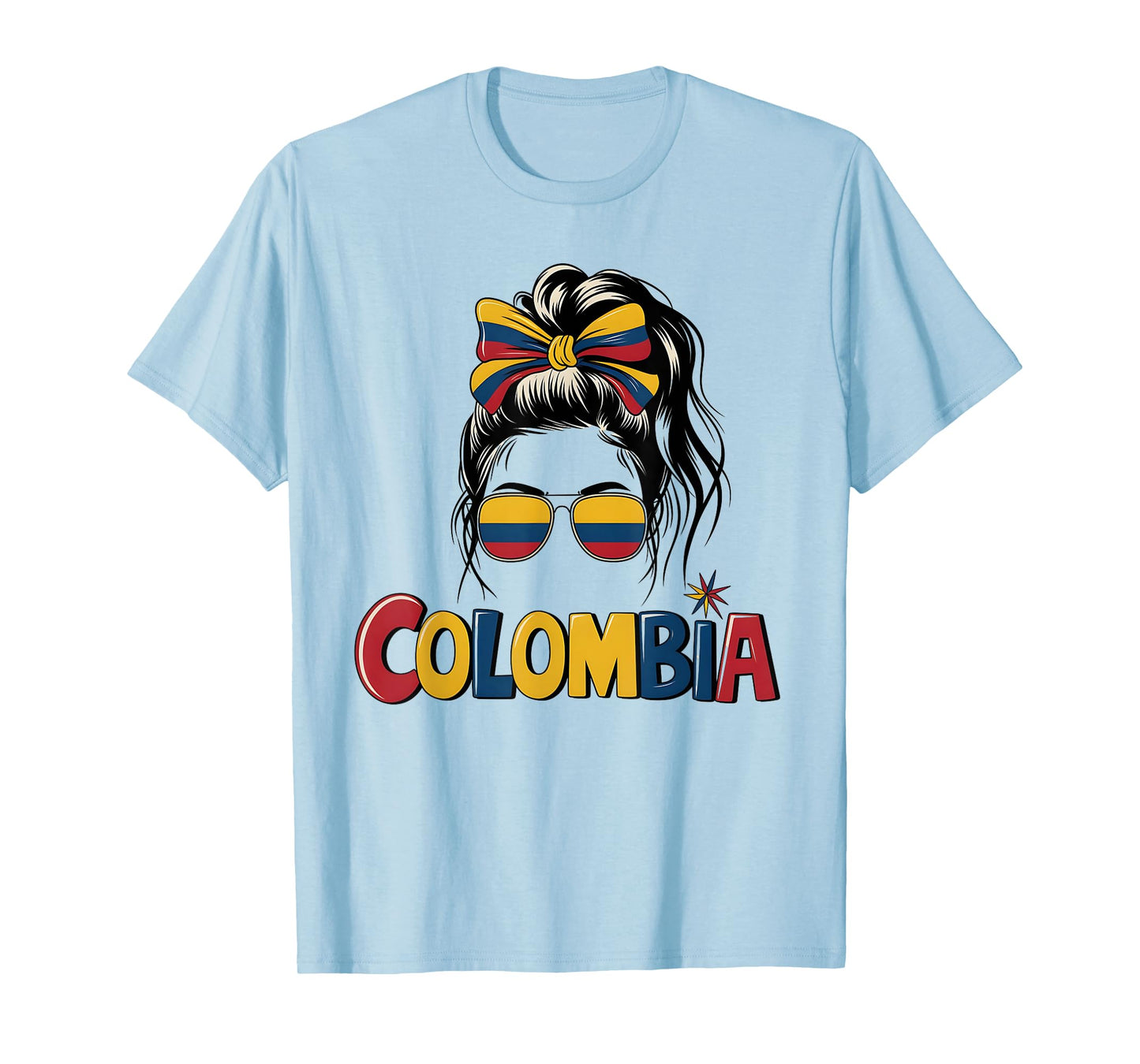 Colombian Girl Flag Kids Hispanic Heritage Month Colombia T-Shirt