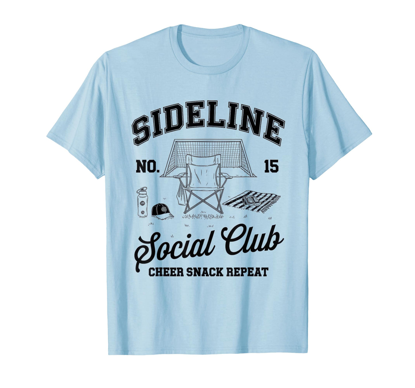 Women Sideline Social Club Tshirt Soccer Mom Game Day T-Shirt