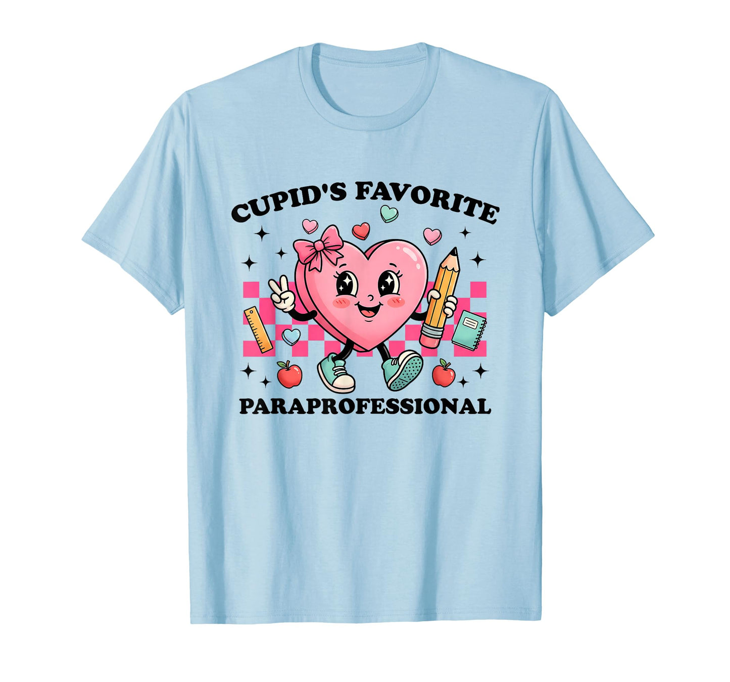 Cupid’s Favorite Paraprofessional Valentines Funny Cupid T-Shirt