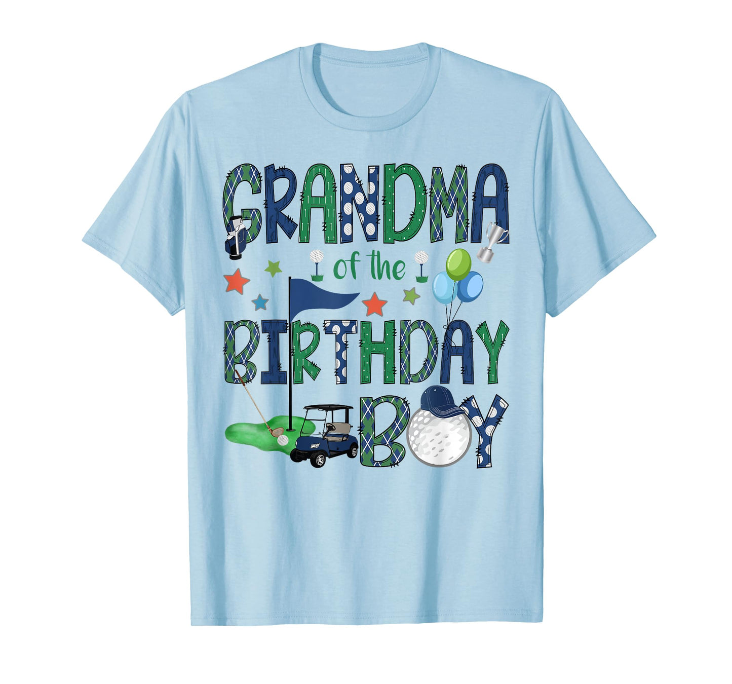 Grandma Of The Birthday Boy Hole In One Golf Lover T-Shirt