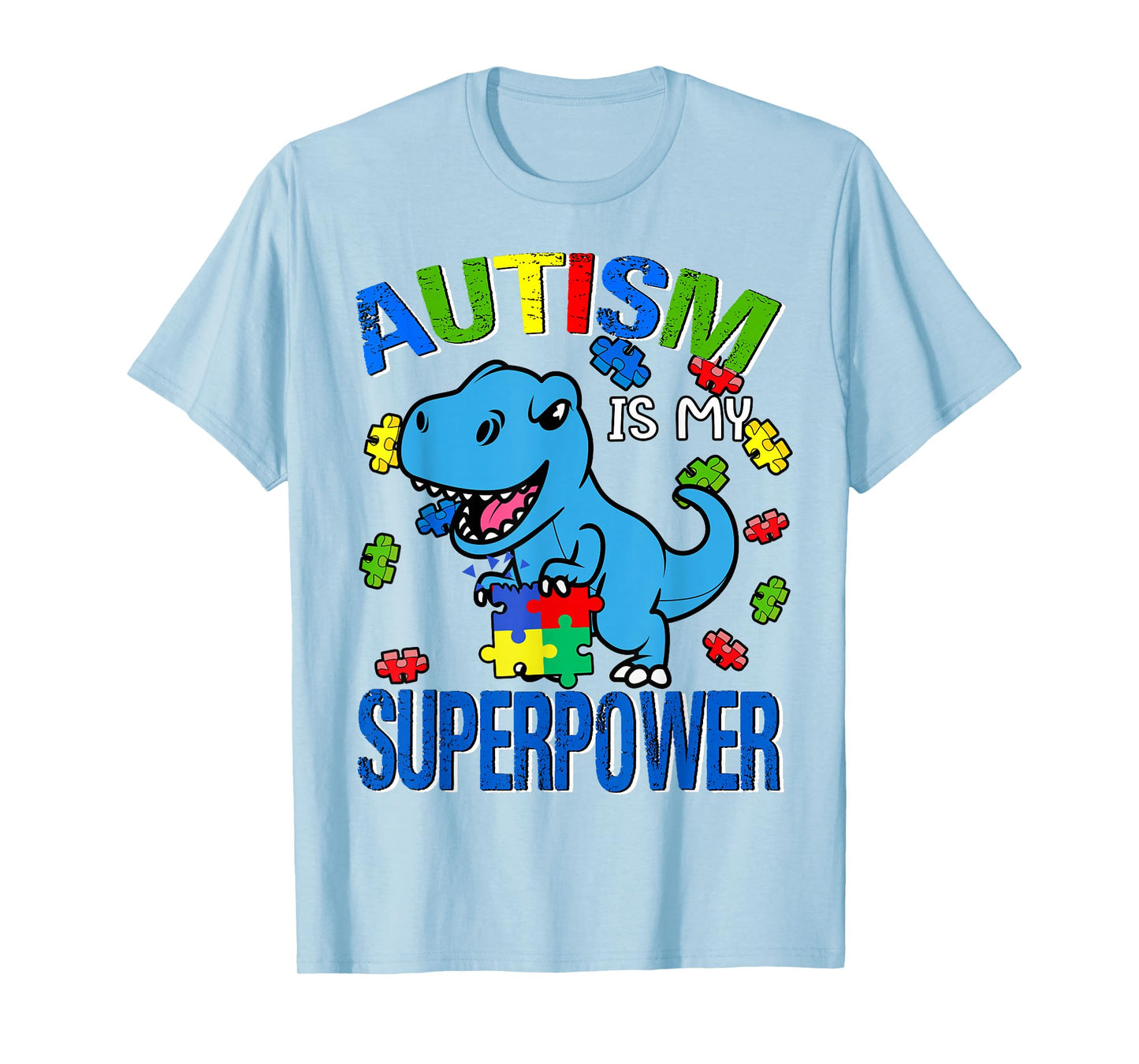 Autism Is My Super Power Autism Awareness Toddler Brother T-Shirt