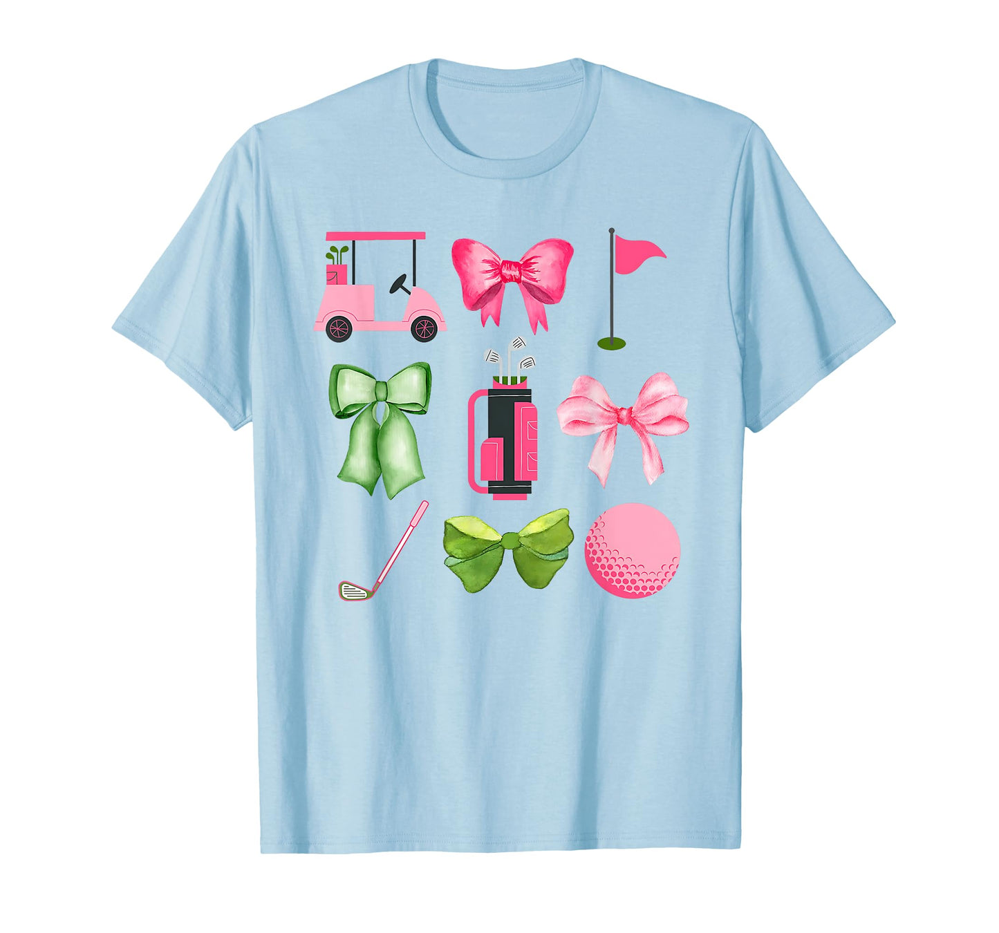 Let's Par-Tee Coquette Golf Funny Golfer Girls Women Kids T-Shirt