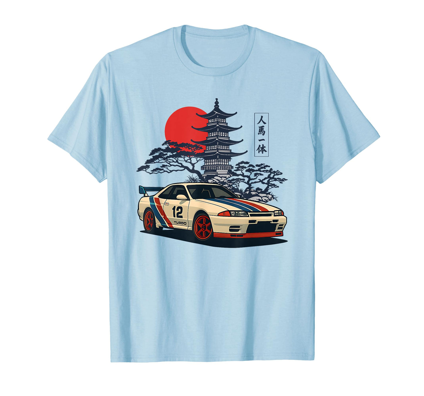 Japanese JDM Cars Retro Street Scene Art T-Shirt