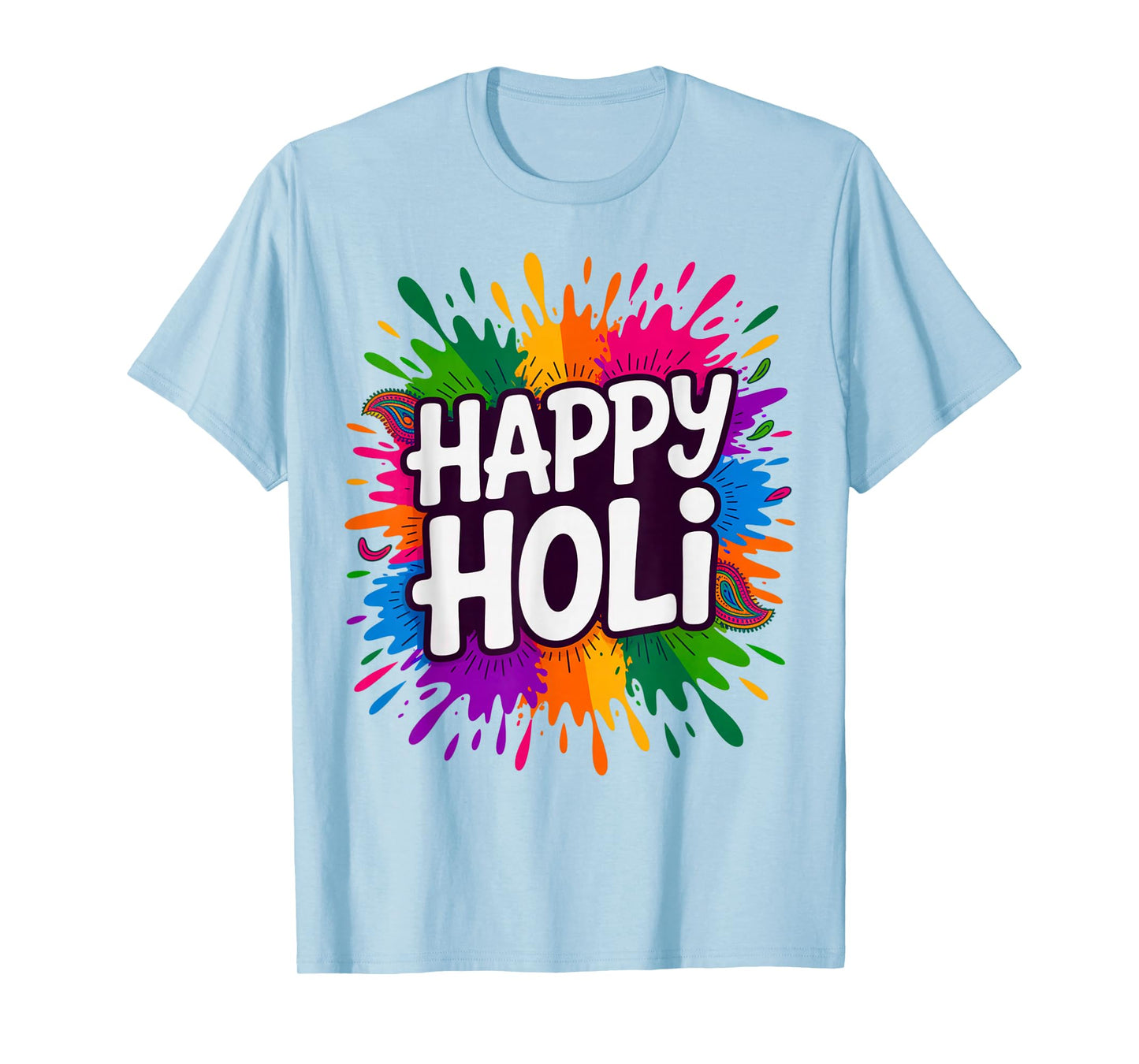 Happy Holi Festival India Hindu Colors Men Women Kids Gifts T-Shirt