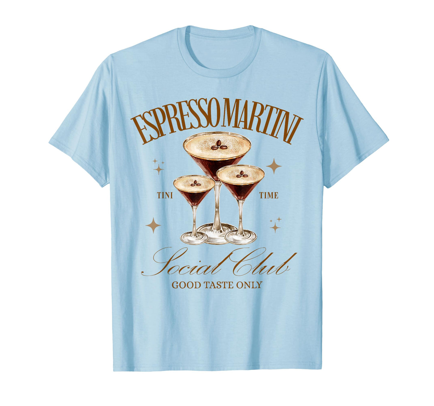 Womens Espresso Martini Social Club Drinking Cocktail T-Shirt