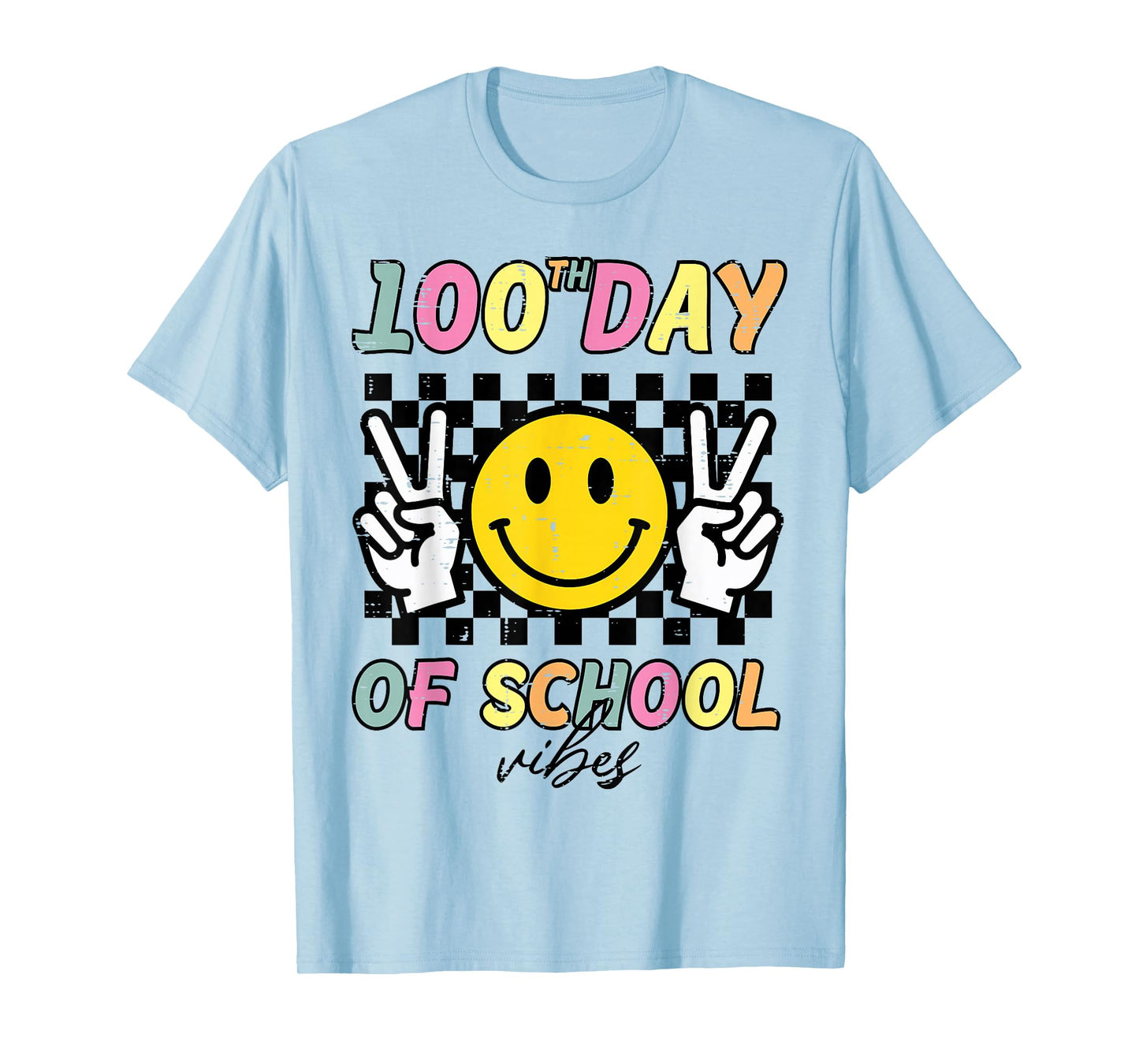 100th Day of School Vibes 100 Days of School Boys Girls Kids T-Shirt