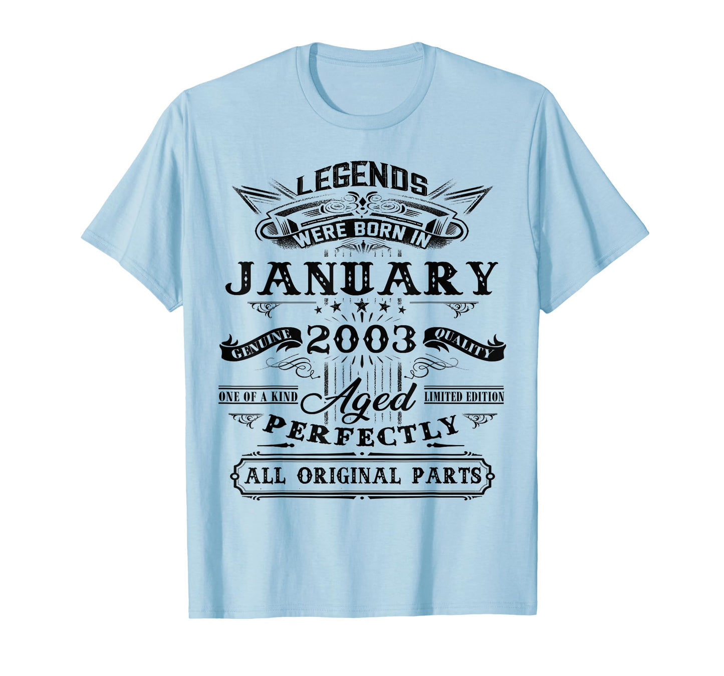 23rd Birthday Gift Legend Born in January 2003 23 Yrs Old T-Shirt