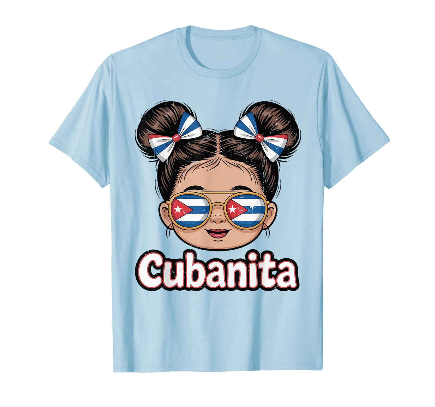 Toddler Girl Cuban Cubanita Hispanic Heritage Month Cuba T-Shirt
