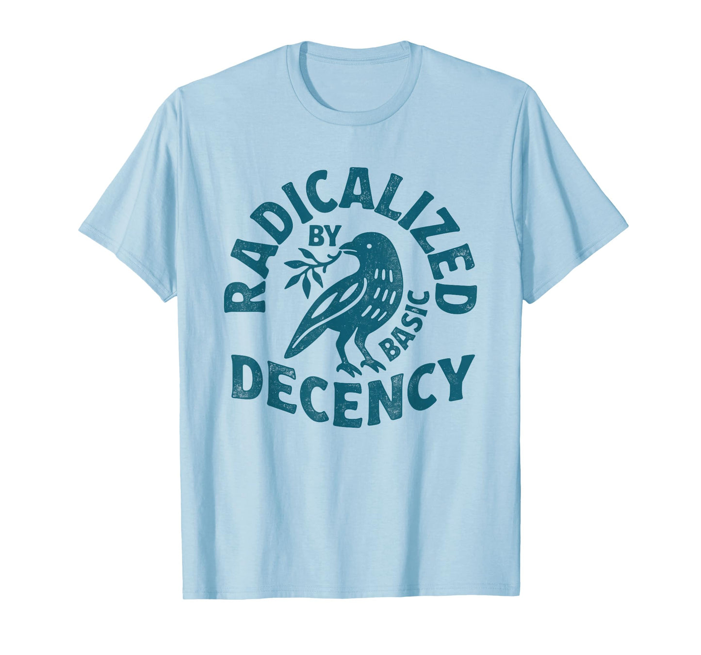 Floral Radicalized by Basic Decency Feminist Activist Gifts T-Shirt