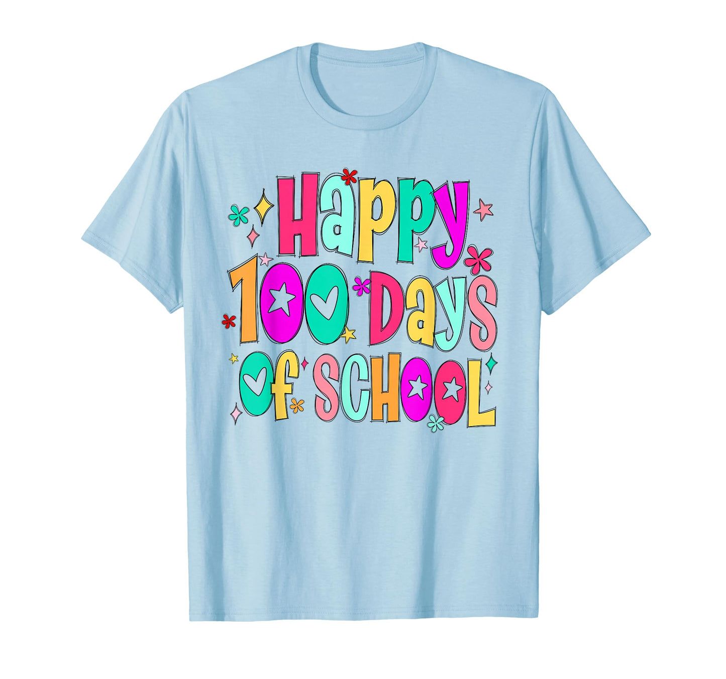 Happy 100th Day of School Teacher Kids 100 Days of School T-Shirt