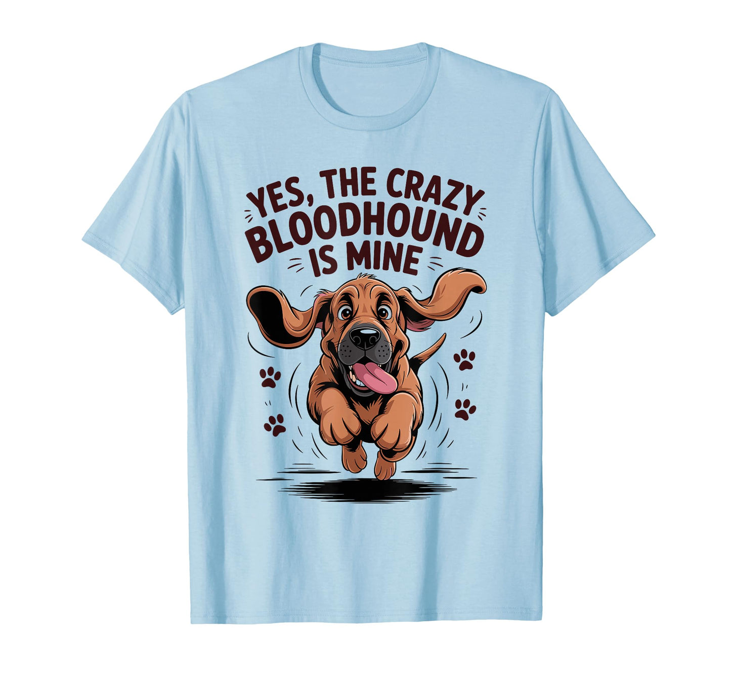 Bloodhound Breed Cute Pet Dog Lover Cartoon Funny Bloodhound T-Shirt