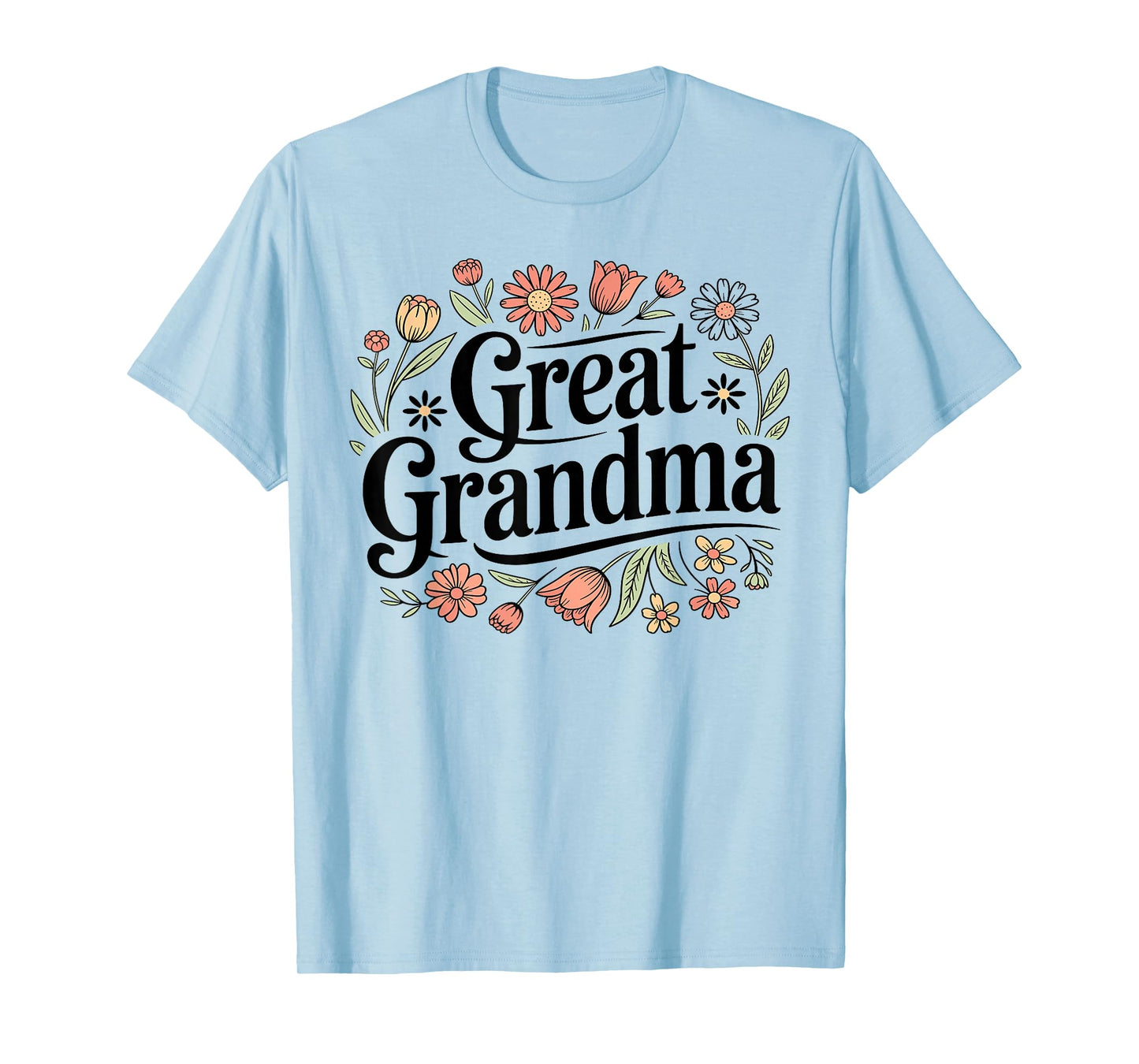 Wildflowers Great Grandma Floral Mother's Day Great Grandma T-Shirt