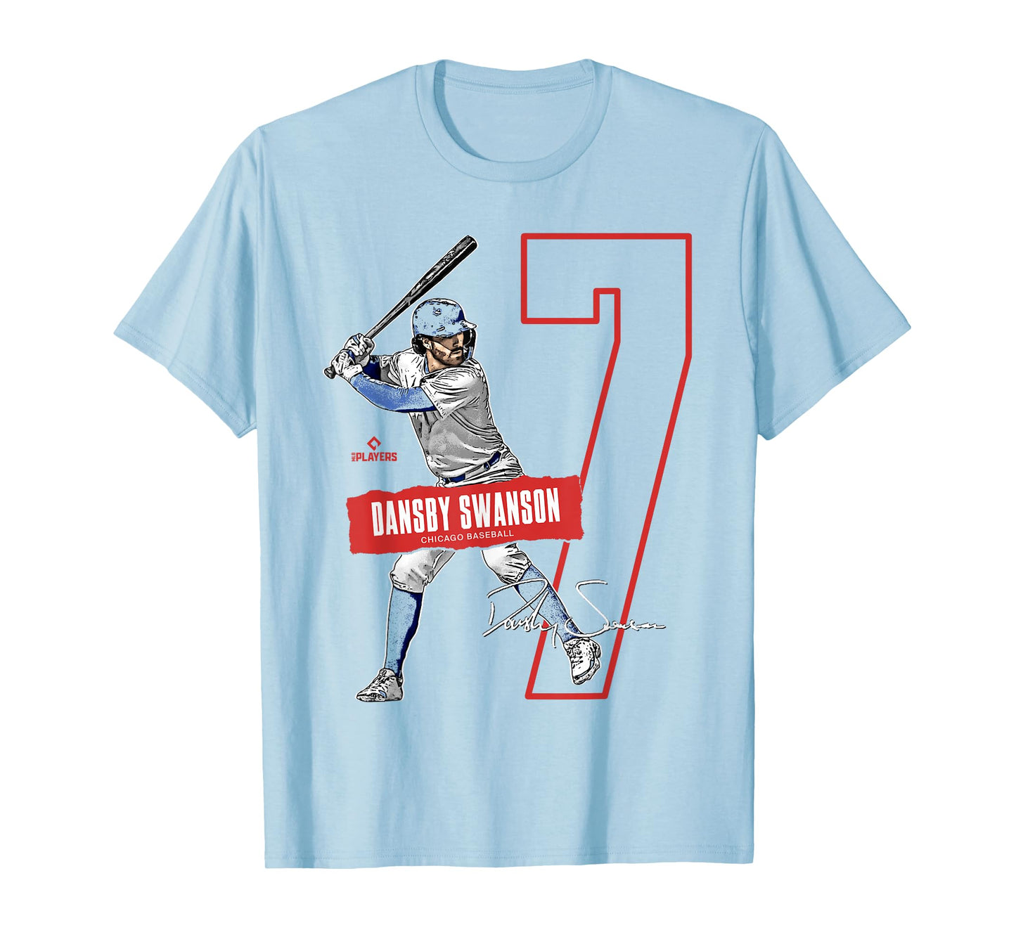 Dansby Swanson | Chicago Baseball Players | MLBDAN301N T-Shirt