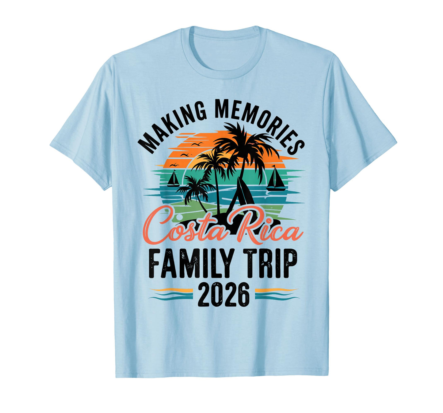 Costa Retro Rica Family Trip Matching Vacation Squad 2026 T-Shirt