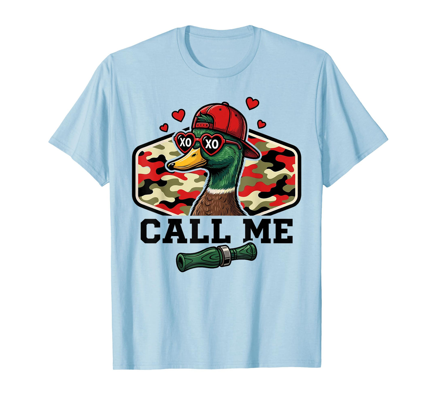 Call Me Mallard Duck Hunting Valentines Day Hunting Season T-Shirt