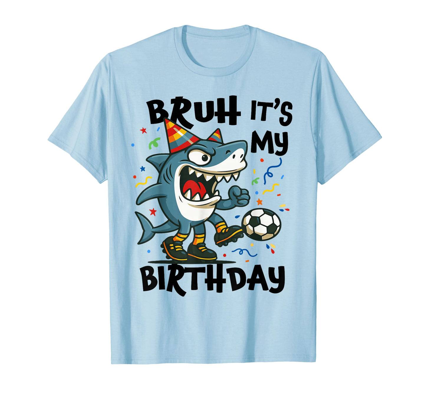 Tralalero Tralala Italian Brainrot Soccer Player Birthday T-Shirt