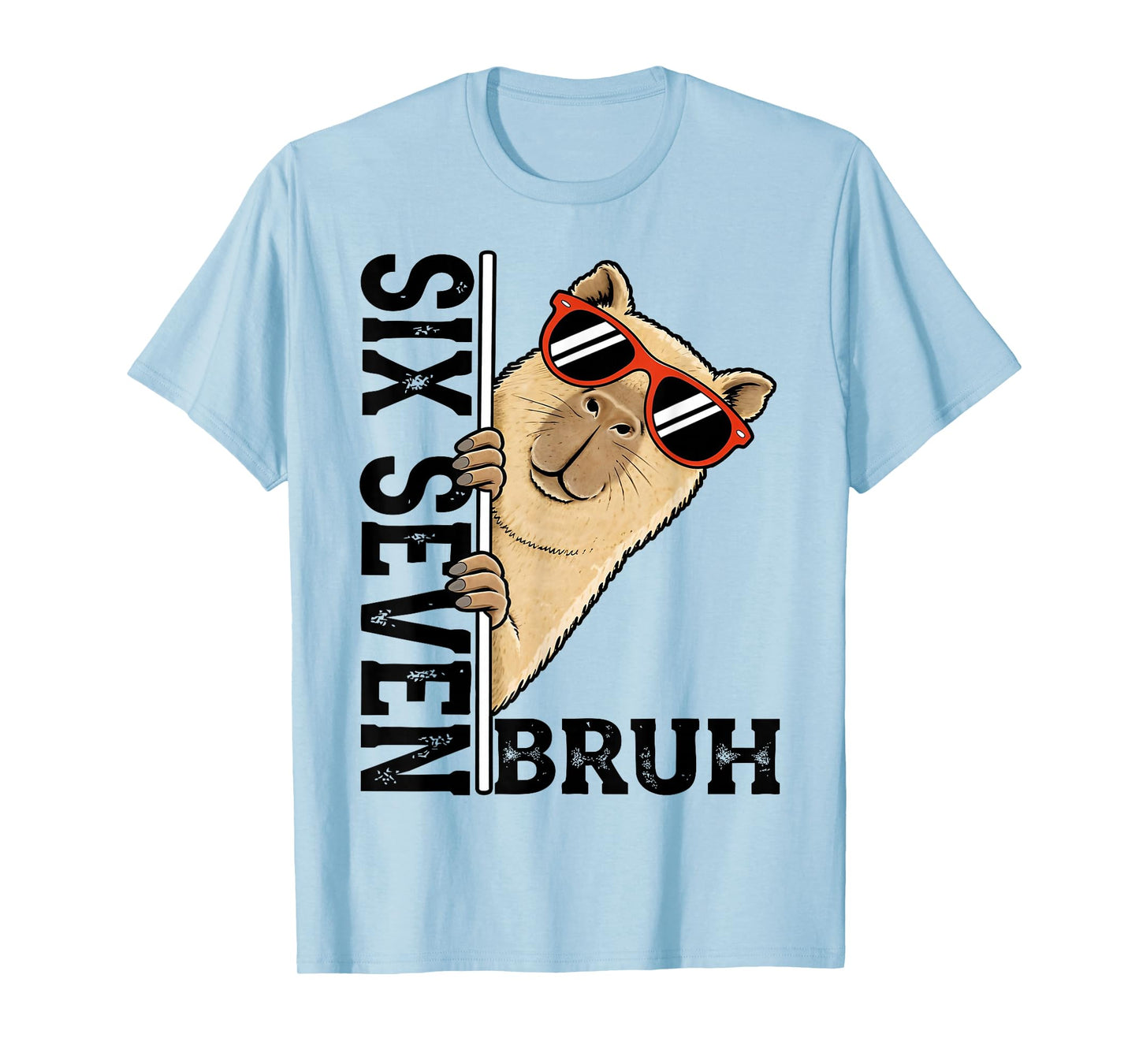 Six Seven 67 Capybara Sunglasses Gifts for Boys Kids Youth T-Shirt