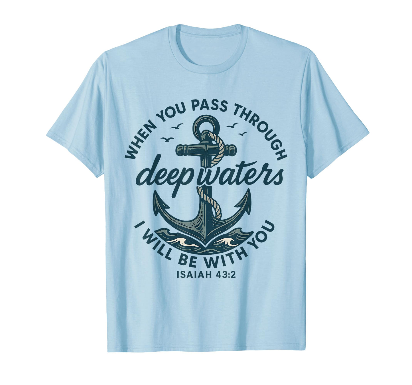 Anchor Faith Bible Verse Inspirational Quote T-Shirt