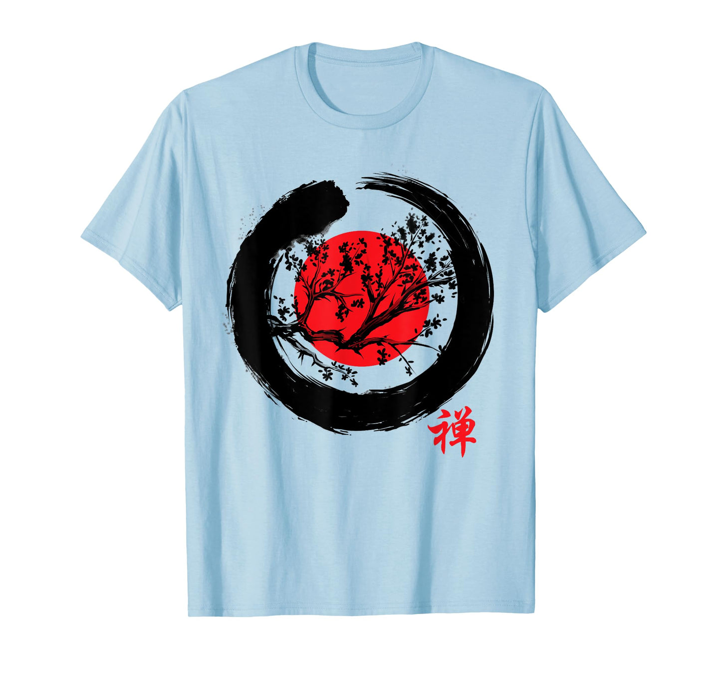 Japanese Calligraphy - Zen Buddhist Enso Circle Meditation T-Shirt