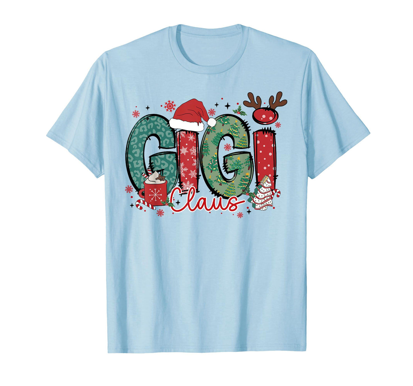 Gigi Claus Christmas Pajama Santa Claus Family Matching T-Shirt