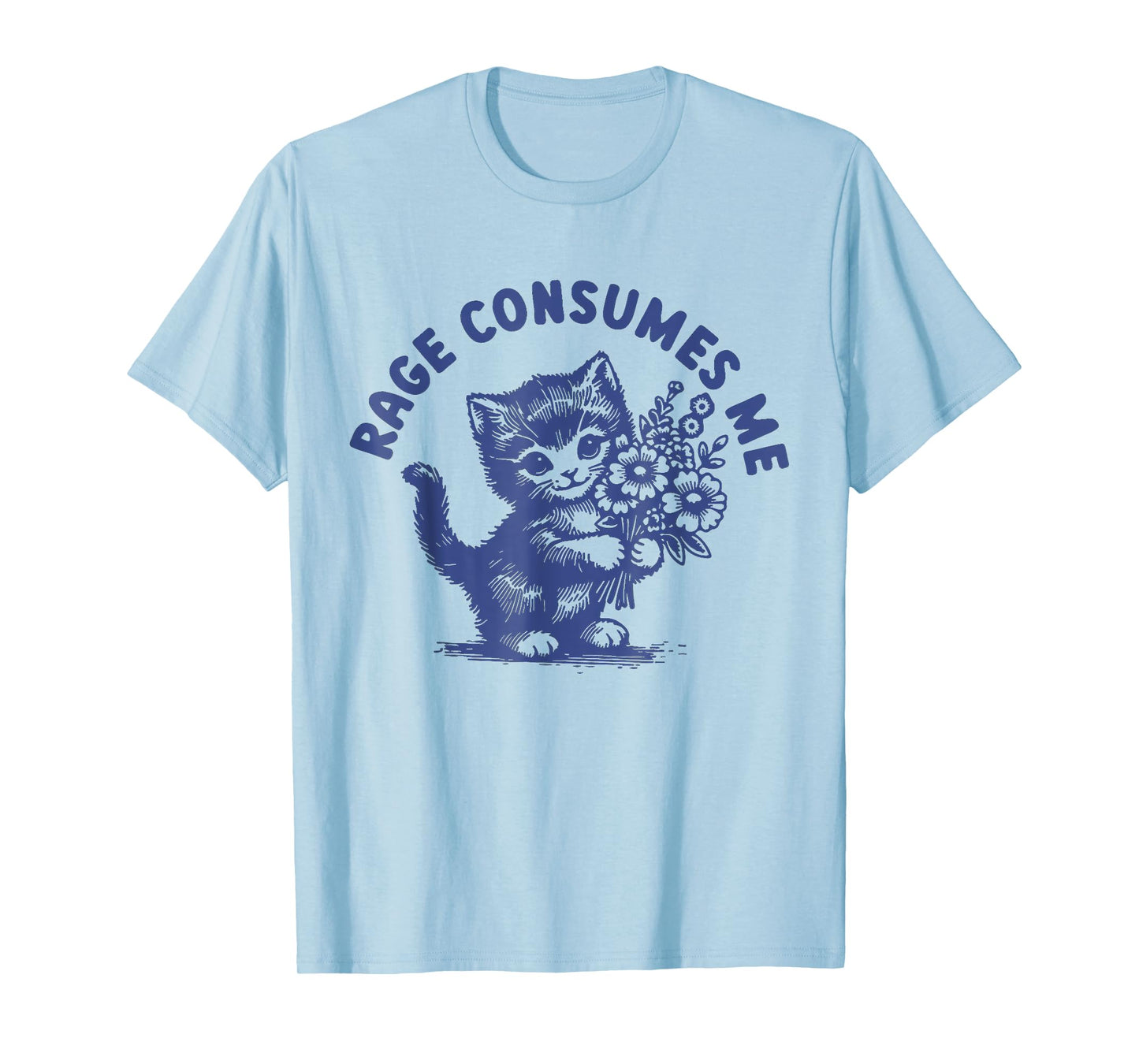 Cat Rage Consumes Me Cat T-Shirt