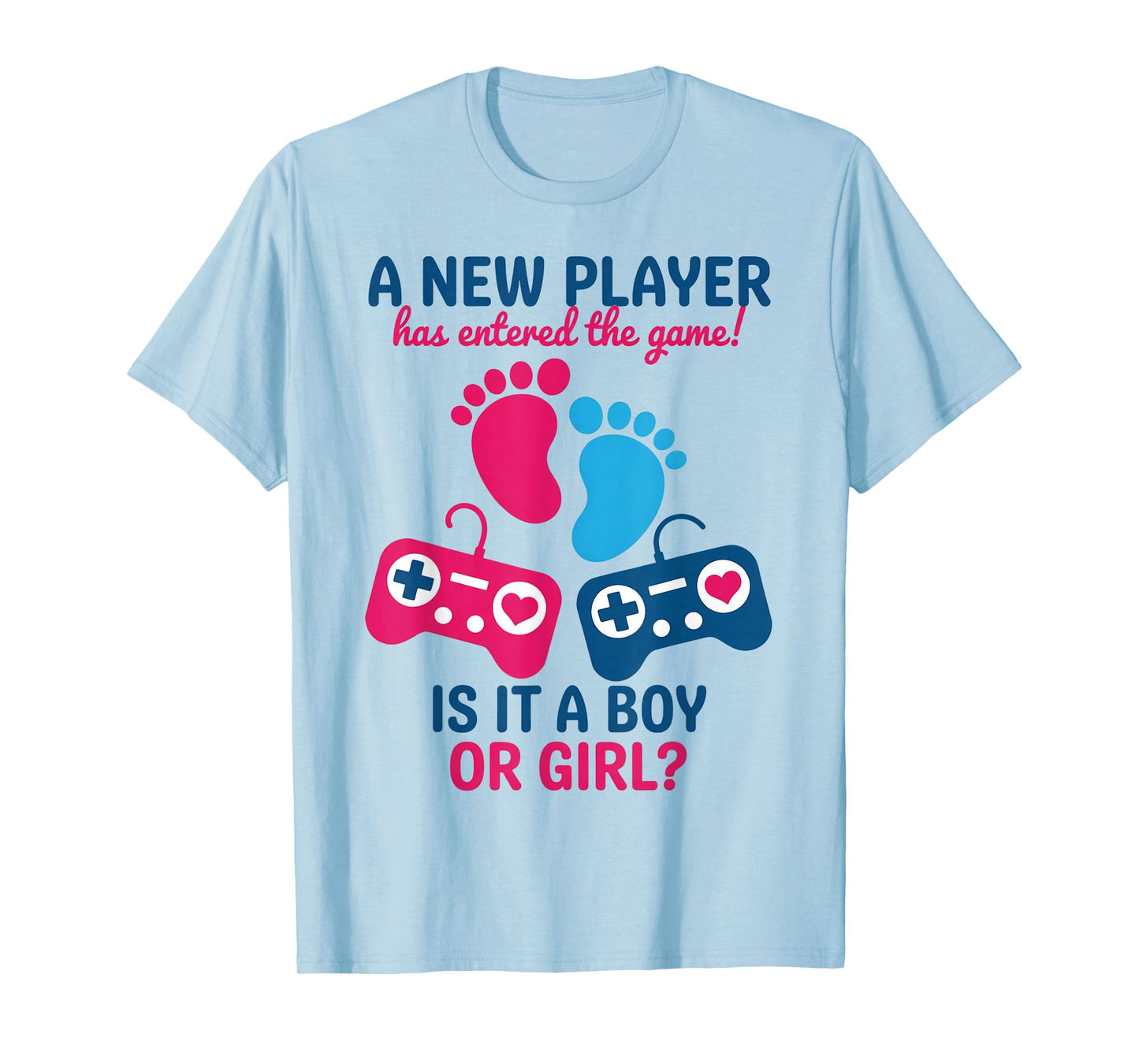 New Player Game Baby Shower Game Video Gamer Gender Reveal T-Shirt