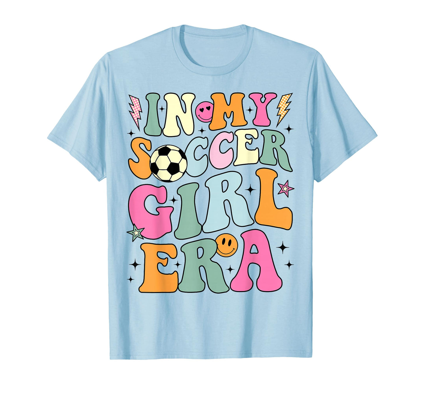 In My Soccer Girl Era Retro Groovy Soccer Girl T-Shirt