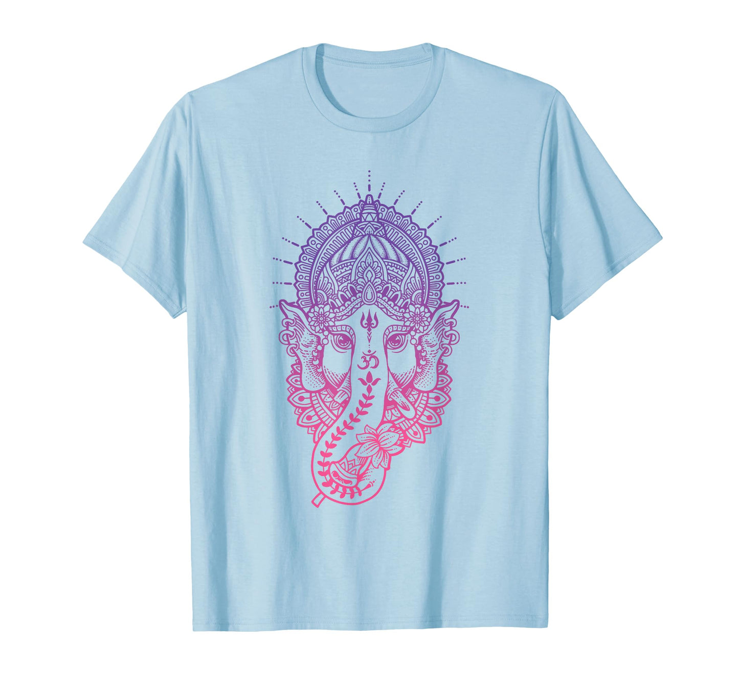 Ganesh Symbol Yoga Hindu Elephant Men Women Meditation T-Shirt