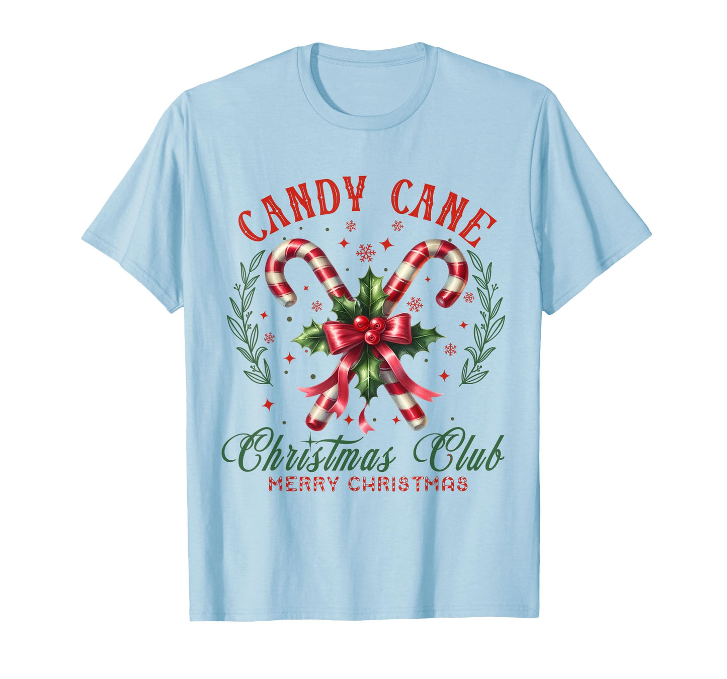 Christmas Holiday Season Xmas Candy Cane Christmas Club T-Shirt