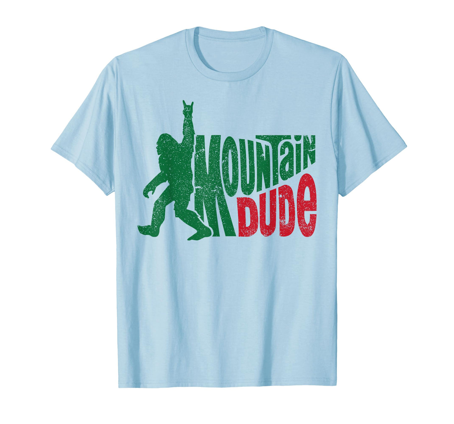 Mountain Dude Funny Bigfoot Sasquatch Rock On Hiking T-Shirt