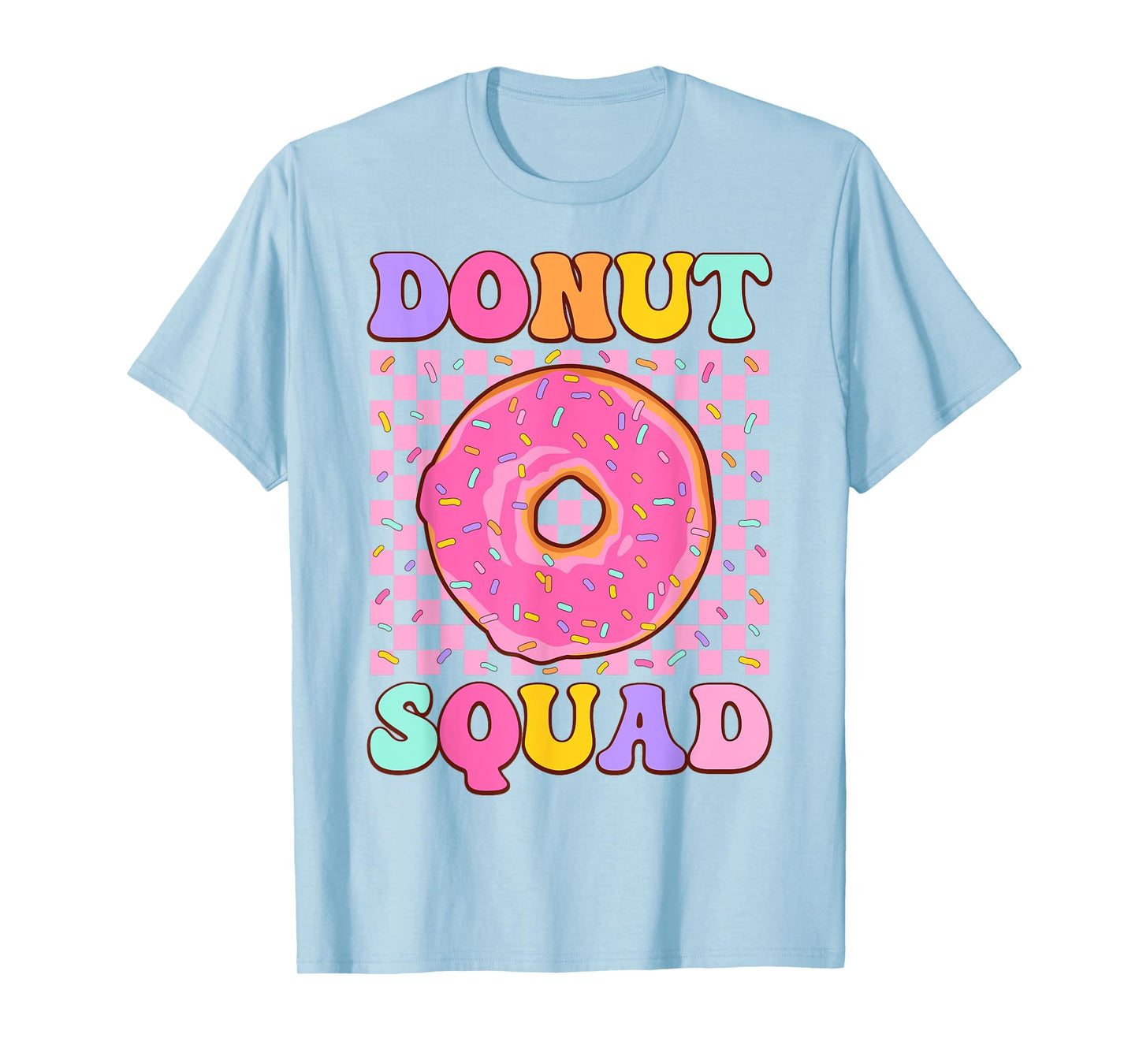Donut Squad Groovy Donut Lover Birthday Party Girls T-Shirt