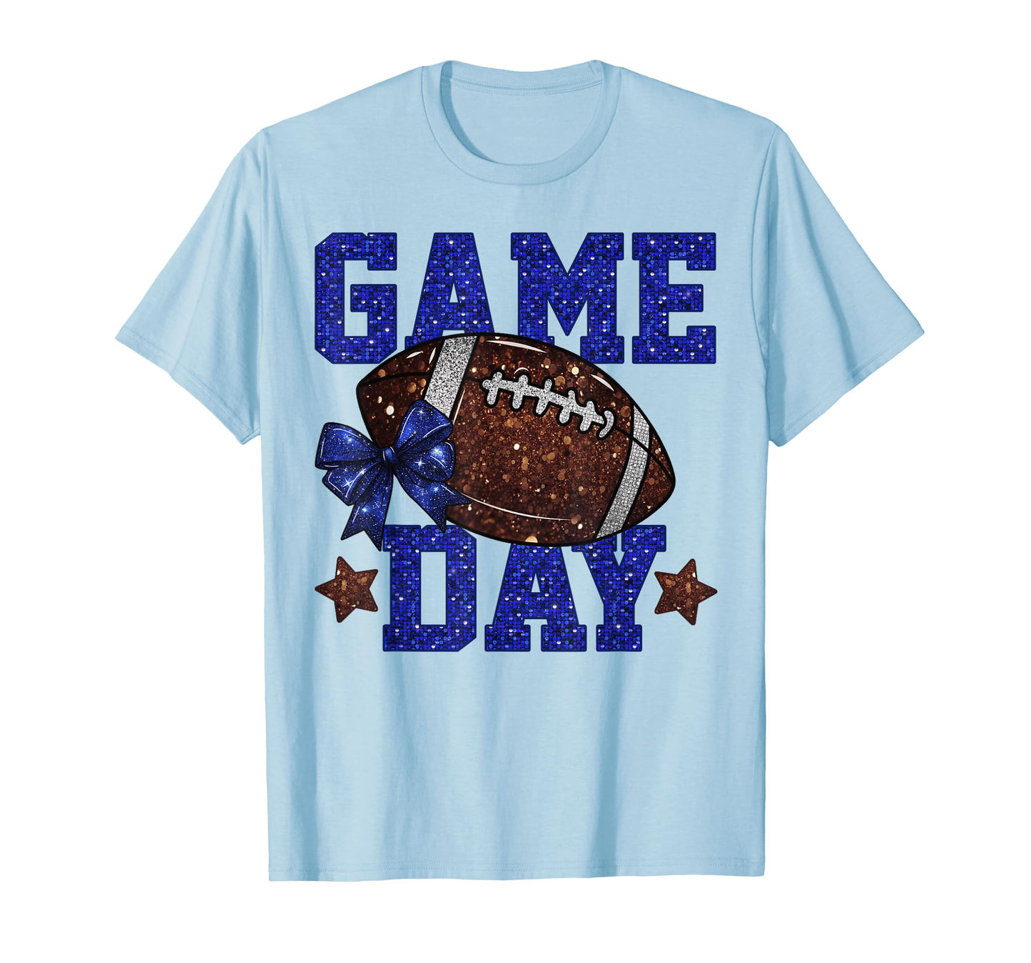 Game Day Football Bling Bling Game Day Vibes Football Lover T-Shirt
