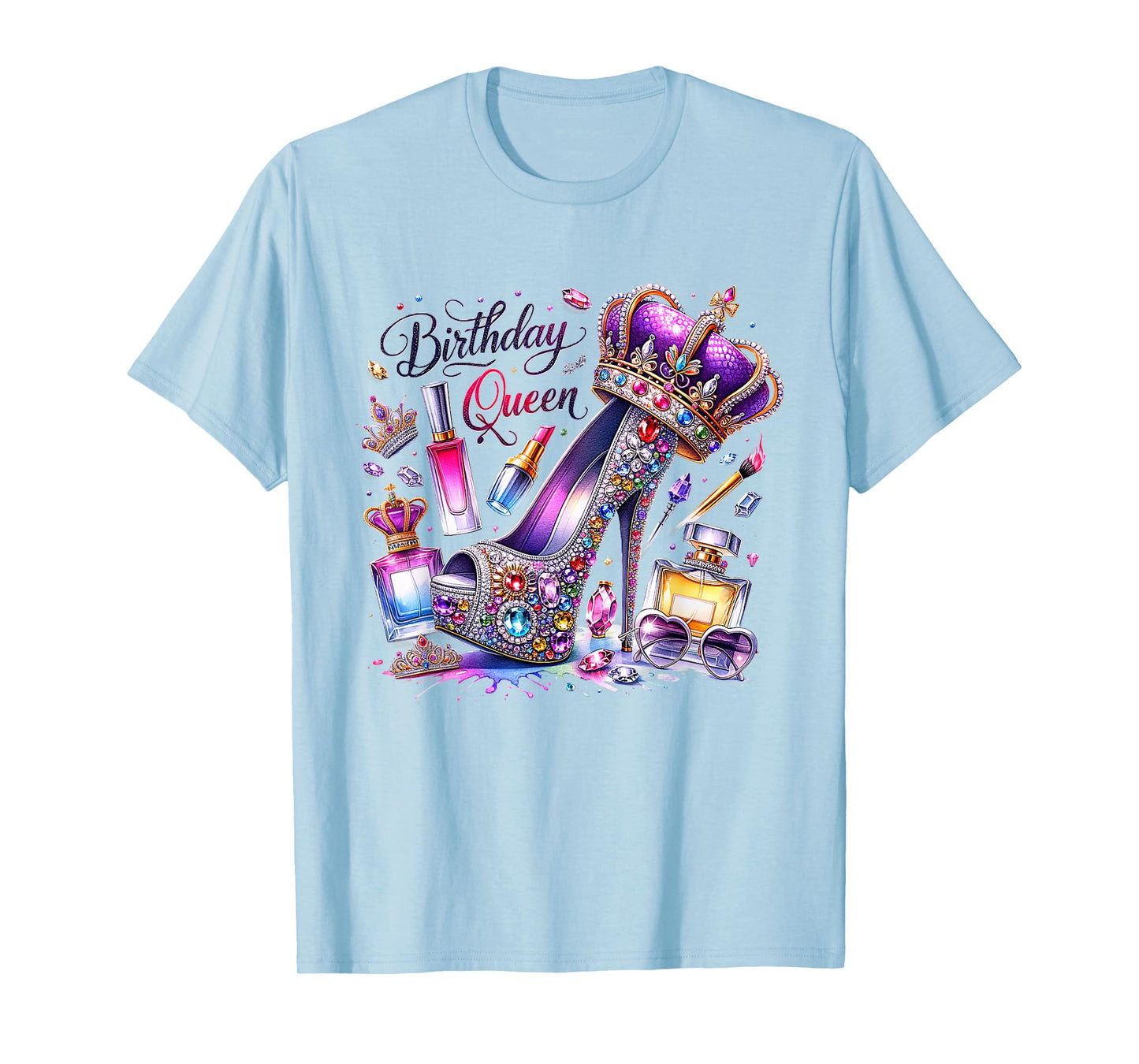 Birthday Queen Happy Birthday Party Girls Women T-Shirt