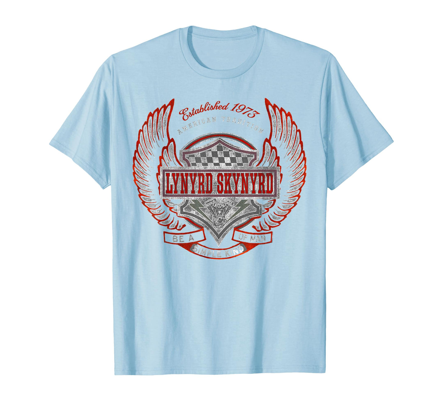 Lynyrd Skynyrd Simple Man 1973 Rally Race Car Biker Fan Rock T-Shirt