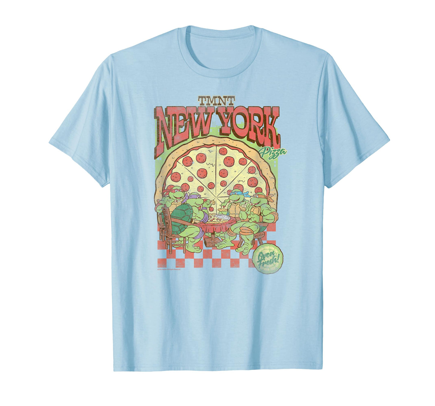 Teenage Mutant Ninja Turtles TMNT New York Pizza Retro T-Shirt