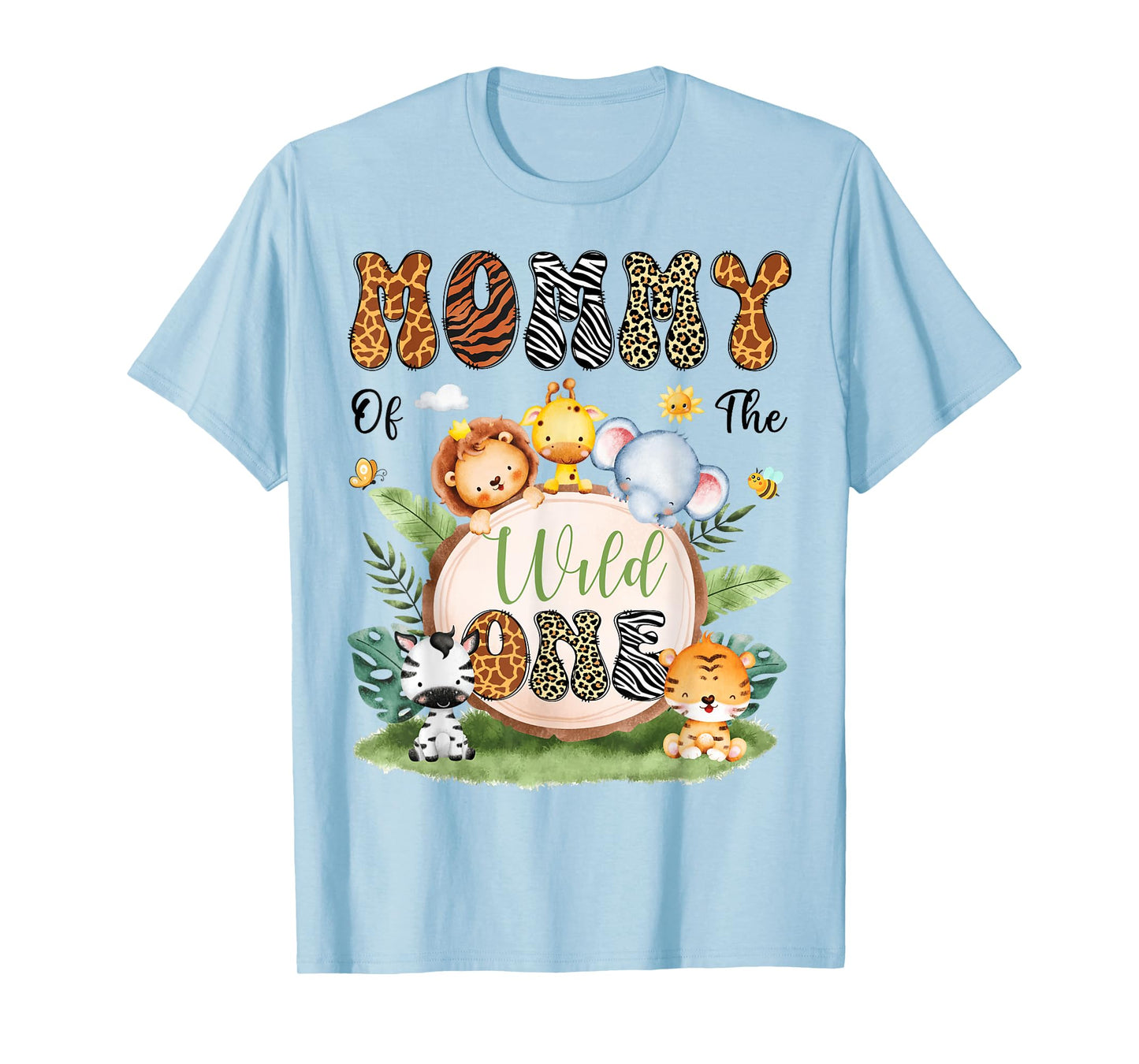 Mommy Of The Wild One Safari Jungle 1St Birthday Boy T-Shirt