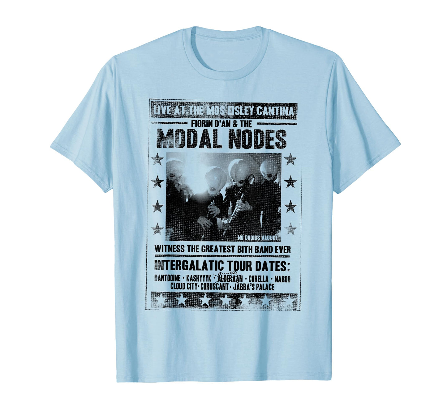 Star Wars The Cantina Band Poster Flyer Graphic T-Shirt T-Shirt