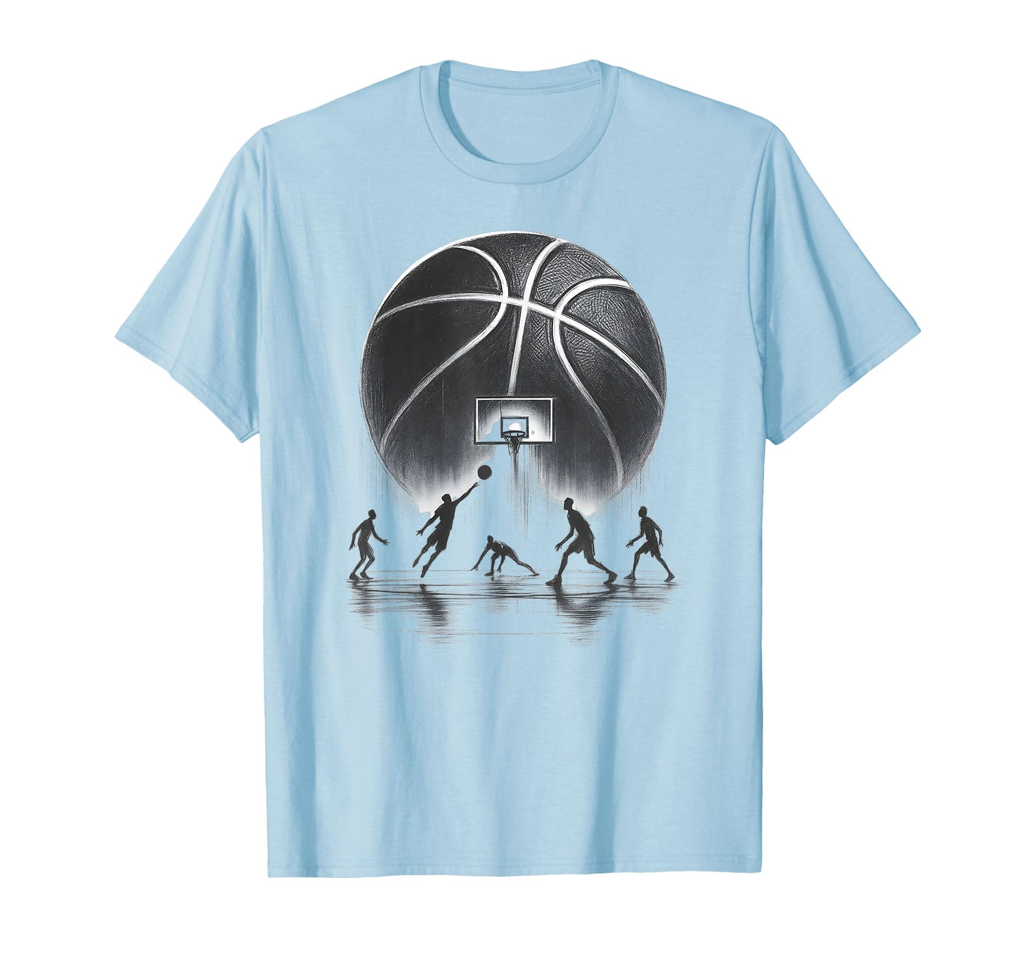 Basketball Graffiti Slam Dunk Hoop Drip Basketball Graphics T-Shirt