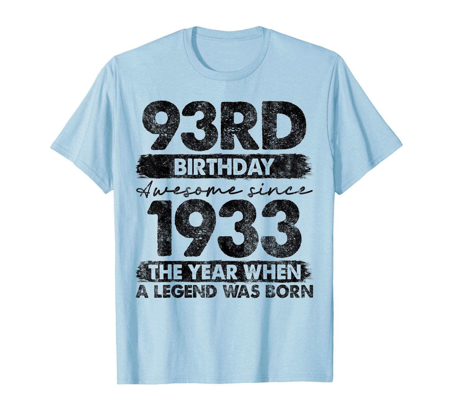 93 Year Old Gifts Vintage 1933 Limited Edition 93rd Birthday T-Shirt