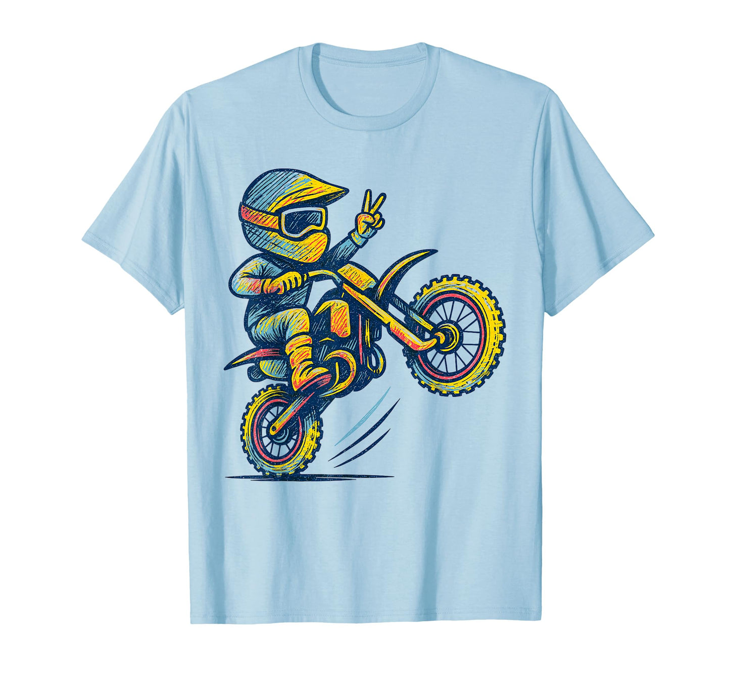 Dirt Bike Motocross Enduro Racing Funny Teens Boys Toddlers T-Shirt